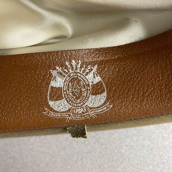 Vtg Ramenzoni Brazilian Rio Grande do Sul Hat Men Green Military Pin Pinched 57 - Picture 12 of 15